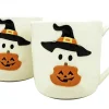 Way To Celebrate Halloween Ghost Stoneware Mugs, 14.88 oz