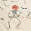 Way To Celebrate Halloween PEVA Tablecloth, For Table 60" x 102" - Skeleton Pumpkin Head Toss