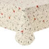 Way To Celebrate Halloween PEVA Tablecloth, For Table 60" x 84" - Skeleton Pumpkin Head Toss