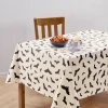 Way To Celebrate Halloween PEVA Tablecloth Indoor & Outdoor Table 60" x 84" - Bat Toss