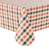 Way To Celebrate Halloween PEVA Tablecloth Indoor & Outdoor Table 60" x 84" - Buffalo Plaid