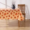 Way To Celebrate Halloween PEVA Tablecloth, Indoor & Outdoor Table 60" x 84" - Pumpkin Toss
