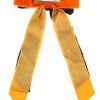 Way to Celebrate Halloween Pumpkin Long Hair Bow, Multicolor, 1 Piece, Alligator Hair Clip