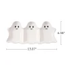 Way To Celebrate Halloween Three-Ghost Ceramic Serving Tray