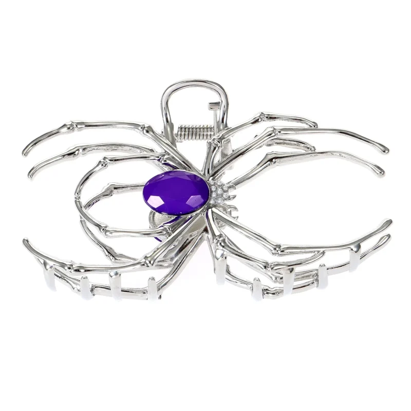 Way to Celebrate Halloween Women's Metal Spider Claw Clip, Multicolor, 1 Piece