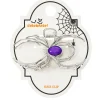 Way to Celebrate Halloween Women's Metal Spider Claw Clip, Multicolor, 1 Piece
