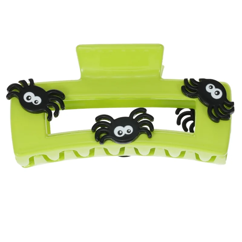 Way to Celebrate Halloween Women's Square Spider Claw Clip, Multicolor, 1 Piece