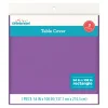 Way To Celebrate Plastic Table Cover, Purple, Rectangular, 54 in x 108 in, 1 Count