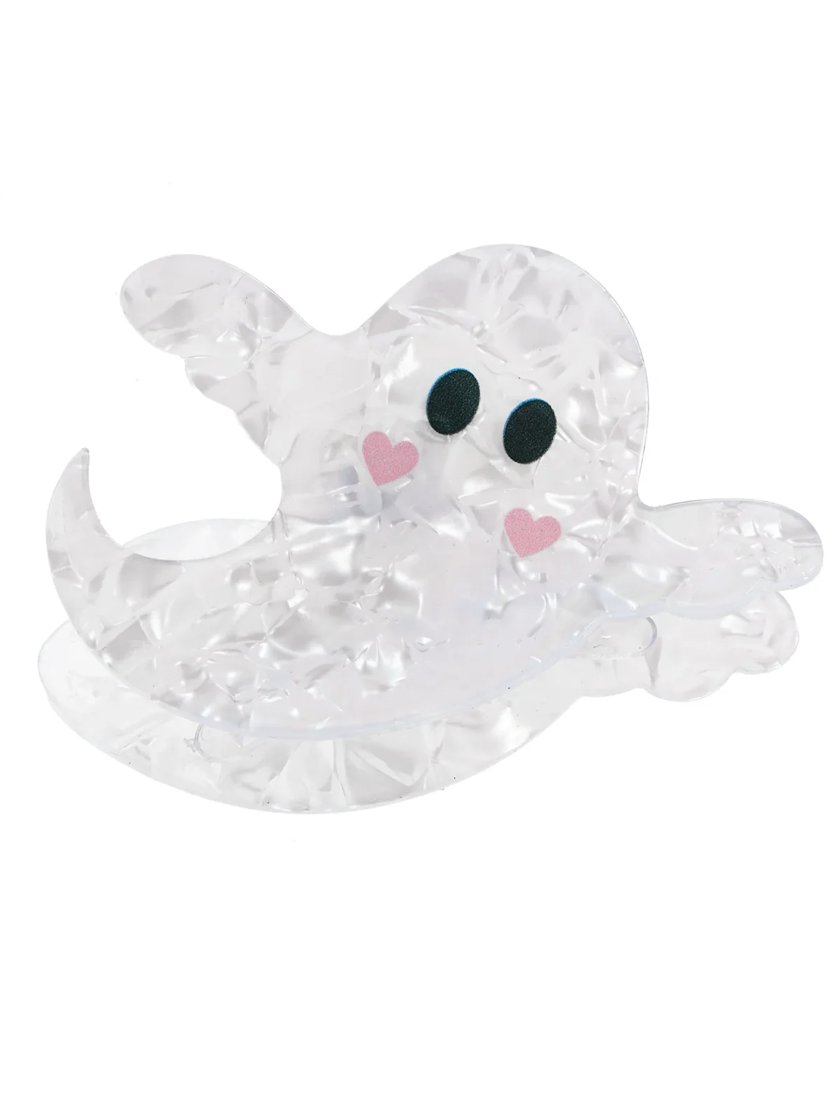 Way to Celebrate Women's Halloween Ghost Claw Clip, Multicolor, 1 Piece