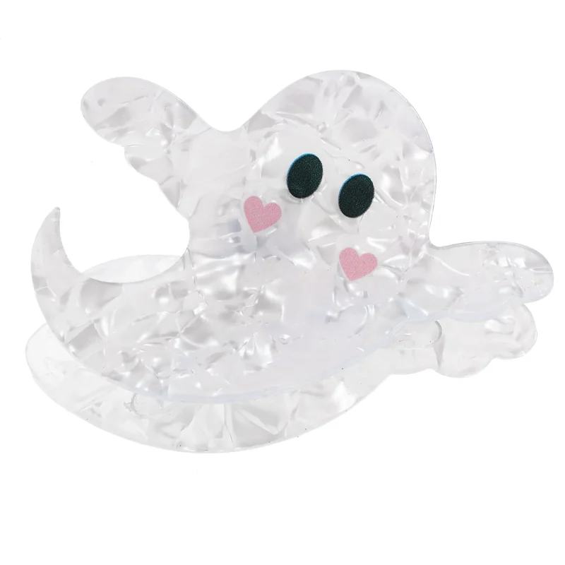 Way to Celebrate Women's Halloween Ghost Claw Clip, Multicolor, 1 Piece