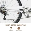 WEIZE 26 Inch 7-Speed High-Carbon Steel Beach Cruiser Bike