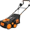 WEN 16-Inch 15-Amp 2-in-1 Electric Dethatcher And Scarifier With Collection Bag - DT1516