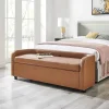 Wendy Upholstered Storage Bench With Hidden Compartment - 60.5w x 22.5d x 21h