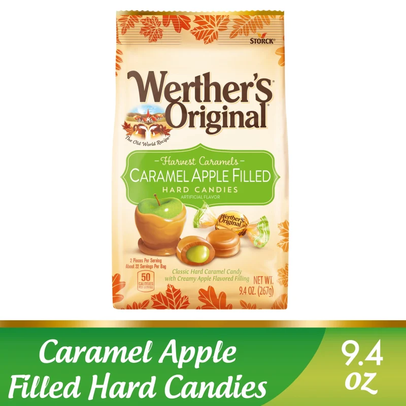 Werther's Original Harvest Caramel Apple Filled Hard Candies 9.4 oz