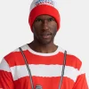Where's Waldo, Men's & Big Men's Graphic Halloween Cosplay T-Shirt and Matching Character Beanie