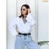 WHIPPY Women Leather Belt for Jeans Pants Ladies Leather Belts with Black Buckle