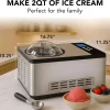 Whynter Rolled Ice Cream Maker With Compressor, 0.5-Quart Stainless Steel - ICR-300SS