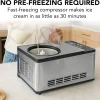 Whynter Rolled Ice Cream Maker With Compressor, 0.5-Quart Stainless Steel - ICR-300SS
