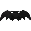 WILLED Adjustable Pet Costume Collar - Bat-Themed Dress Up Accessories for Cats & Dogs, Halloween Party Decoration