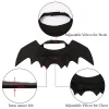 WILLED Adjustable Pet Costume Collar - Bat-Themed Dress Up Accessories for Cats & Dogs, Halloween Party Decoration