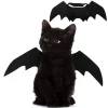 WILLED Adjustable Pet Costume Collar - Bat-Themed Dress Up Accessories for Cats & Dogs, Halloween Party Decoration