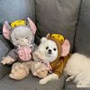 WILLED Halloween Big Ear Mouse Dog Hoodies, Cute Cheese Warm Pet Costume for Small Medium Dogs, French Bulldog, Chihuahu