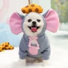WILLED Halloween Big Ear Mouse Dog Hoodies, Cute Cheese Warm Pet Costume for Small Medium Dogs, French Bulldog, Chihuahu