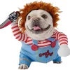 WILLED Halloween Deadly Dog Costume, Funny Pet Cosplay Christmas Outfit, Adjustable Party Dress Up Clothes for Small Med
