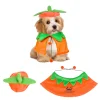 WILLED Halloween Pet Costumes, Cat Wizard Costume, Dog Witch Cloak & Hat, Purple Witch Cloak for Cats, Dogs, Kittens, Pu