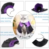 WILLED Halloween Pet Costumes, Cat Wizard Costume, Dog Witch Cloak & Hat, Purple Witch Cloak for Cats, Dogs, Kittens, Pu