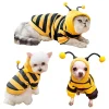 WILLED Pet Bee Halloween Costume for Cats and Small to Medium Dogs, Party Cosplay Dress Up Festival Decoration for Pets