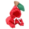 Winter Warm Plush Dog Coat Hoodie, Pet Halloween Frog Cosplay Costume for Small Dogs