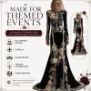 Women Skeleton Dress 3D Print Velvet Floral Long Sleeve Halloween Costumes, Skeleton Costume for Women Cosplay Party