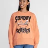 Women's Halloween Salem Book Club Graphic Fleece from Way to Celebrate, Sizes S-4X