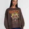 Women's Halloween Salem Book Club Graphic Fleece from Way to Celebrate, Sizes S-4X