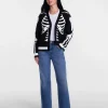 Women's Halloween Skeleton Graphic Cardigan Sweater from Way to Celebrate, Sizes S-4X