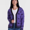 Women's Halloween Skeleton Graphic Cardigan Sweater from Way to Celebrate, Sizes S-4X
