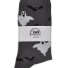 Women's Jack O Lantern and Bats & Ghosts Halloween Socks Novelty Crew 2-Pack