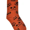Women's Jack O Lantern and Bats & Ghosts Halloween Socks Novelty Crew 2-Pack