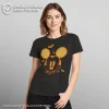 Women's Mickey & Friends Halloween Pumpkin Face Graphic Tee Black 2X Large