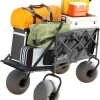 WONDERCAMEL Collapsible All-Terrain Beach Wagon With 13in Balloon Wheels, 185L, 46in D x 28.98in W x 46in H