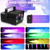Wondnuga Halloween Fog Machine Smoke Machine 550W 3-in-one RGB Light Beads Smoke Machine Remote Control for Halloween Pa