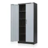 WORKPRO Metal Storage Cabinet With Locking Doors, Adjustable Shelves, Black, 71 Inches Tall - 31-1/2 x 15-3/4 Inch