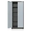 WORKPRO Metal Storage Cabinet With Locking Doors, Adjustable Shelves, Black, 71 Inches Tall - 31-1/2 x 15-3/4 Inch