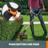 WORX 20V Cordless Trimmer & Edger, 12in Cutting Diameter, 2 Batteries - WG163
