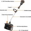 WORX Nitro 40V 12in Cordless Snow Shovel With 2 x 4.0 Ah Batteries And Charger - WG460