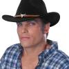 Wowstyle Wide Brim Cowboy Hat for Adult Men Women Cowgirl Hat with Adjustable Leather Band Western Cattleman Cowboy Rode