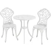 Yaheetech 3-Piece Aluminum Patio Bistro Set With 2 Chairs And Table - Antique Finish