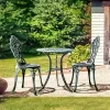 Yaheetech 3-Piece Aluminum Patio Bistro Set With 2 Chairs And Table - Antique Finish