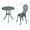 Yaheetech 3-Piece Aluminum Patio Bistro Set With 2 Chairs And Table - Antique Finish